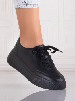 Pantofi dama casual Negri din Piele Naturala Adiza imagine