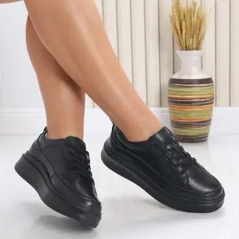 Pantofi dama casual Negri din Piele Naturala Ana imagine