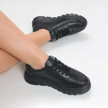 Pantofi dama casual Negri din Piele Naturala Brynin imagine