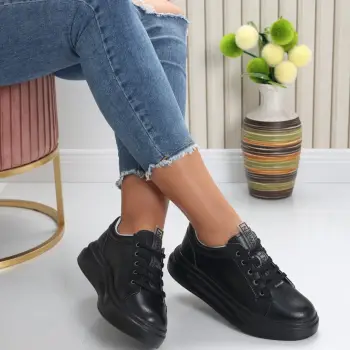 Pantofi dama casual Negri din Piele Naturala Evoya imagine