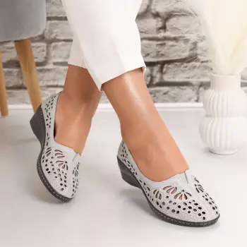 Pantofi dama casual Negri din Piele Naturala Rakina imagine