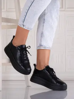 Pantofi dama casual Negri din Piele Naturala Sadrina imagine
