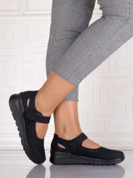 Pantofi dama casual Negrii din Piele Ecologica Altoia imagine