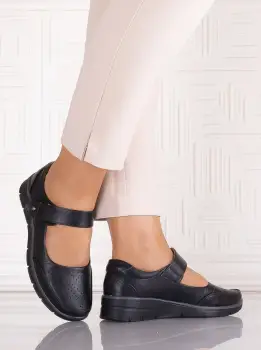 Pantofi dama casual Negrii din Piele Ecologica Anabelle imagine