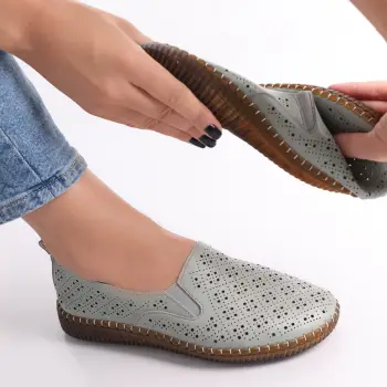 Pantofi dama casual Verzi din Piele Ecologica Sovani imagine