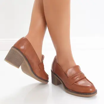 Pantofi dama cu toc Mro din Piele Ecologica Fora imagine