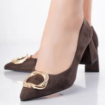 Pantofi dama Maro din Pieie Ecologica Intoarsa Berga imagine