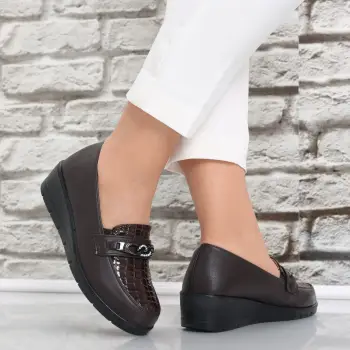 Pantofi dama Maro din Piele Ecologica lacuita Diba imagine