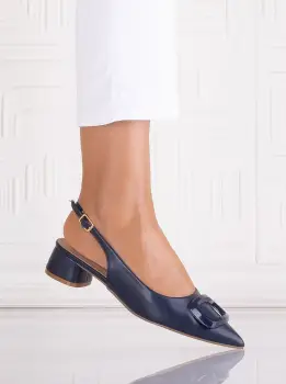 Pantofi dama Navy din Piele Ecologica Sidiona imagine