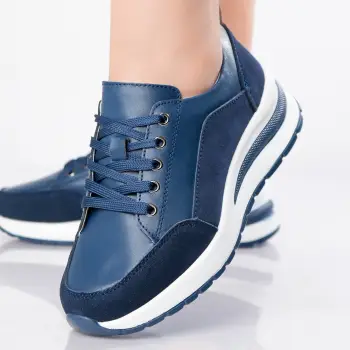 Pantofi dama sport Bleumarin din Piele Naturala Oblan imagine