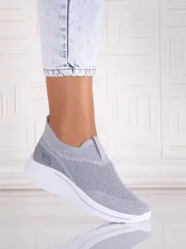 Pantofi dama sport Gri din Textil Jenda imagine