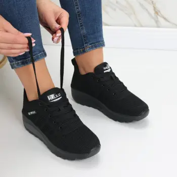 Pantofi dama sport negri din textil Kiera imagine