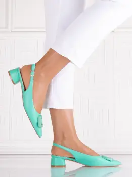 Pantofi dama Verzi din Piele Ecologica Sidiona imagine