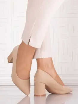 Pantofi eleganti Bej inchis dama din Piele Ecologica Arriba imagine