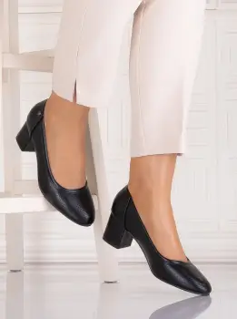 Pantofi eleganti Negrii dama din Piele Ecologica Comnosa imagine