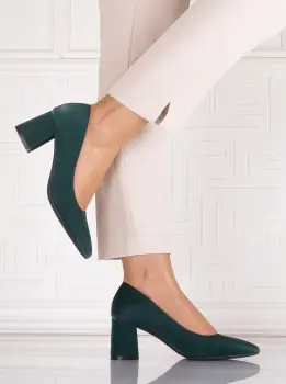 Pantofi eleganti Verzi dama din Piele Ecologica Arriba imagine