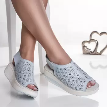 sandale dama albastre din piele naturala tobia imagine