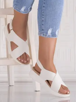 Sandale dama Bej din Piele Ecologica Dolorma imagine