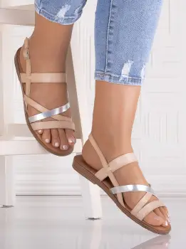 Sandale dama Kaki din piele ecologica Danion imagine