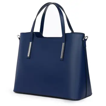 Geanta dama din piele Ligia bleumarin imagine