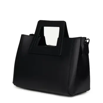 Geanta dama din piele naturala Armina neagra imagine