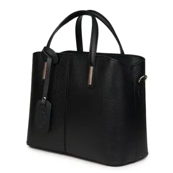 Geanta dama din piele naturala Gianna neagra imagine