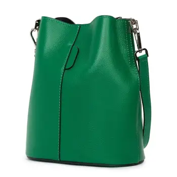 Geanta dama din piele naturala Mimosa verde imagine
