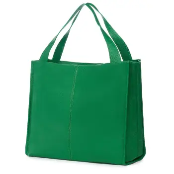 Geanta dama din piele naturala Naomi verde imagine