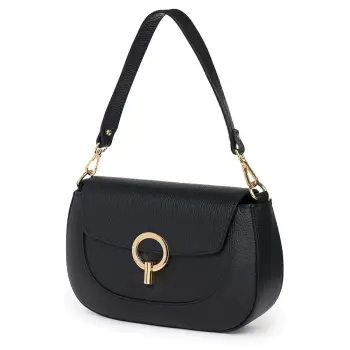 Geanta dama din piele naturala Rosalia neagra imagine