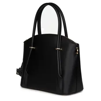 Geanta dama piele naturala Gabriella neagra imagine