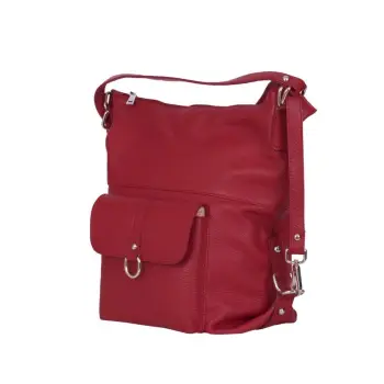Geanta tip rucsac din piele Monty grena imagine