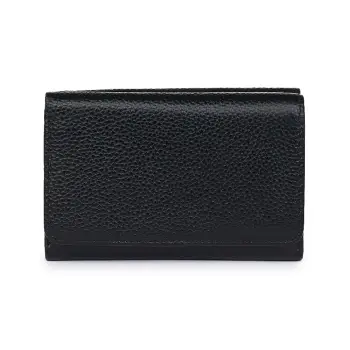 Portofel dama din piele naturala Carlos negru imagine