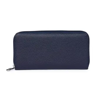 Portofel dama din piele naturala Giulio bleumarin imagine