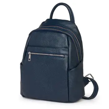 Rucsac dama din piele Jonathan bleumarin imagine
