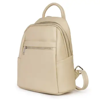 Rucsac dama din piele Jonathan crem imagine