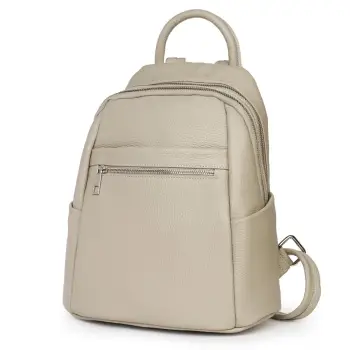 Rucsac dama din piele Jonathan gri imagine