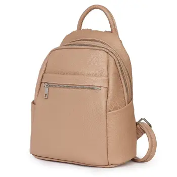 Rucsac dama din piele Jonathan roz imagine