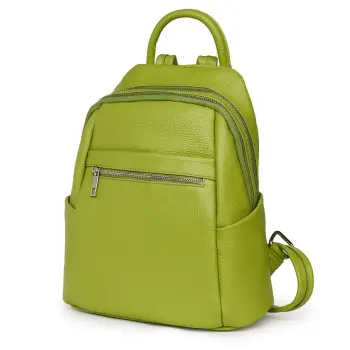 Rucsac dama din piele Jonathan verde deschis imagine