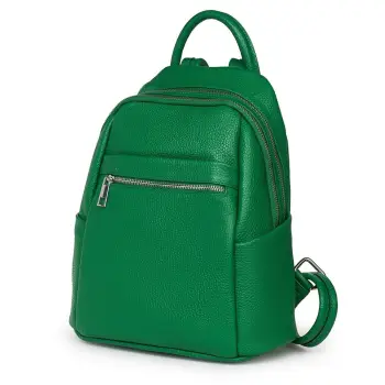 Rucsac dama din piele Jonathan verde imagine