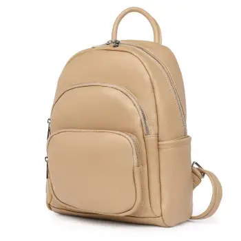 Rucsac din piele naturala Alghero bej imagine