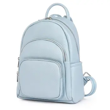 Rucsac din piele naturala Alghero bleu imagine