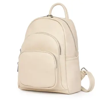 Rucsac din piele naturala Alghero crem imagine