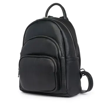 Rucsac din piele naturala Alghero negru imagine