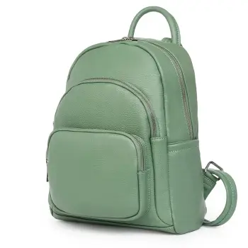 Rucsac din piele naturala Alghero verde fistic imagine