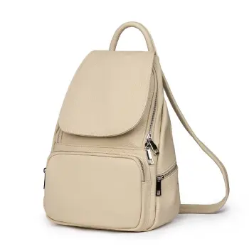 Rucsac din piele naturala Amadeus crem imagine