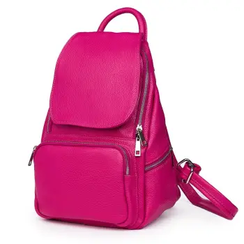 Rucsac din piele naturala Amadeus fucsia imagine