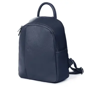 Rucsac din piele naturala Angelo bleumarin imagine