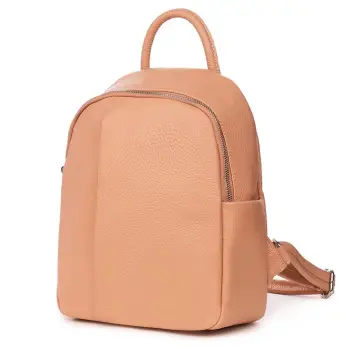 Rucsac din piele naturala Angelo roz imagine