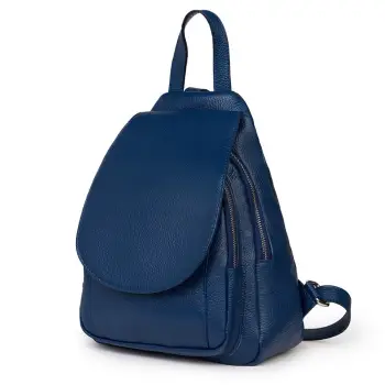 Rucsac din piele naturala Dante bleumarin imagine