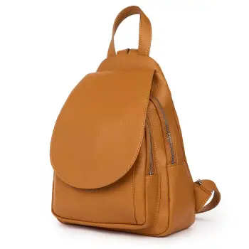 Rucsac din piele naturala Dante coniac imagine